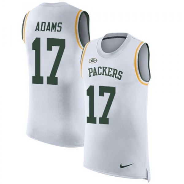 Nike Packers #17 Davante Adams White Men's Stitched NFL Limited Rush Tank Top Jersey