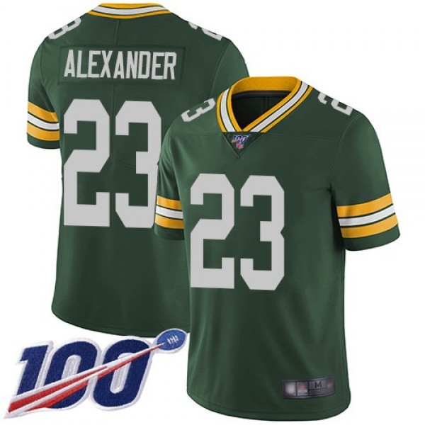 Nike Packers #23 Jaire Alexander Green Team Color Men's Stitched NFL 100th Season Vapor Limited Jersey
