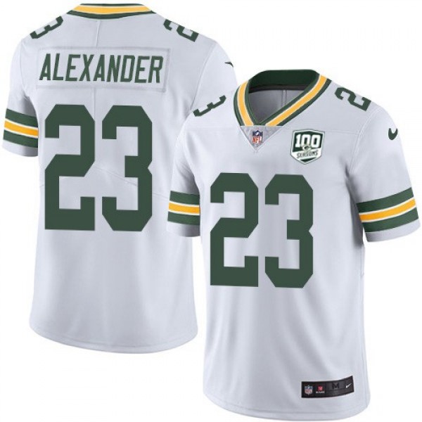Nike Packers #23 Jaire Alexander White Men's 100th Season Stitched NFL Vapor Untouchable Limited Jersey