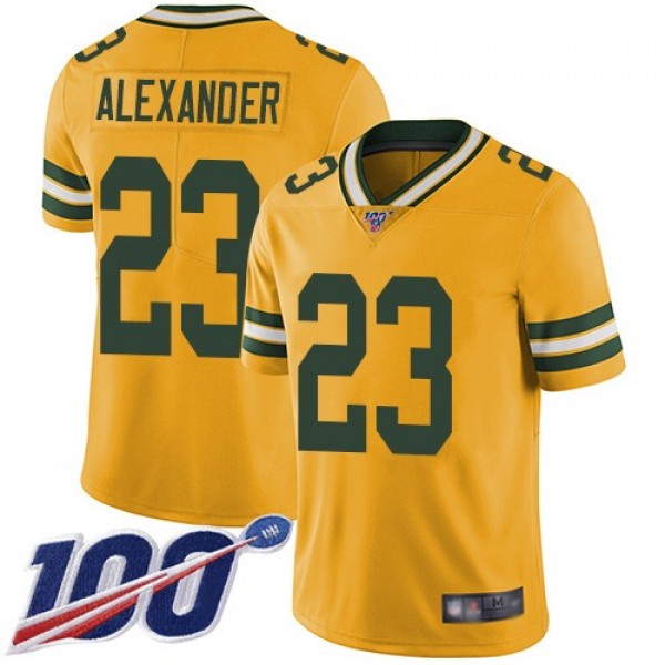 Nike Packers #23 Jaire Alexander Yellow Men's Stitched NFL Limited Rush 100th Season Jersey