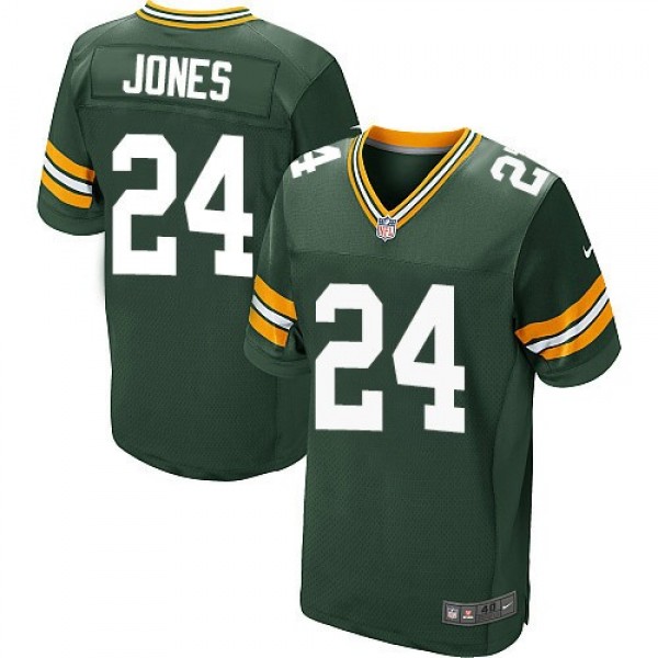 Nike Packers #24 Josh Jones Green Team Color Men's Stitched NFL Elite Jersey