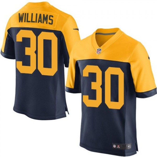 Nike Packers #30 Jamaal Williams Navy Blue Alternate Men's Stitched NFL New Elite Jersey