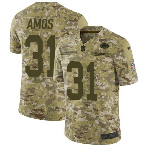 Nike Packers #31 Adrian Amos Camo Men's Stitched NFL Limited 2018 Salute To Service Jersey