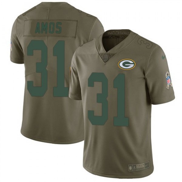 Nike Packers #31 Adrian Amos Olive Men's Stitched NFL Limited 2017 Salute To Service Jersey