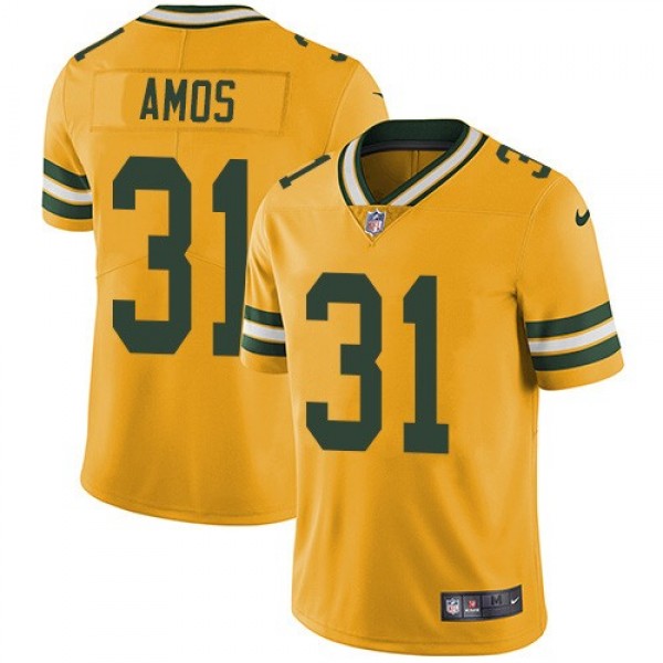 Nike Packers #31 Adrian Amos Yellow Men's Stitched NFL Limited Rush Jersey