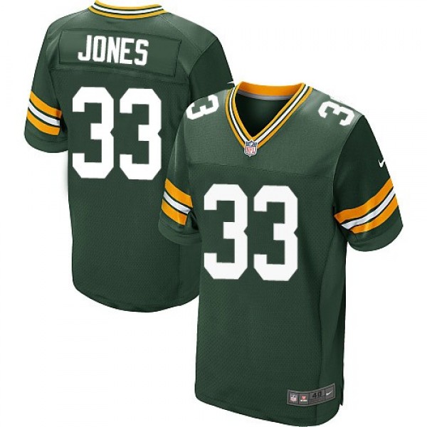 Nike Packers #33 Aaron Jones Green Team Color Men's Stitched NFL Elite Jersey