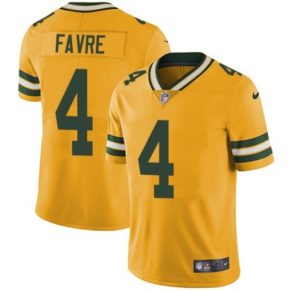 افضل للبلايستيشن  في السعودية Nike Packers #4 Brett Favre Yellow Men's Stitched NFL Limited Rush ... افضل للبلايستيشن  في السعودية
