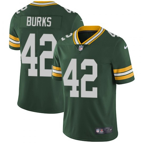 Nike Packers #42 Oren Burks Green Team Color Men's Stitched NFL Vapor Untouchable Limited Jersey