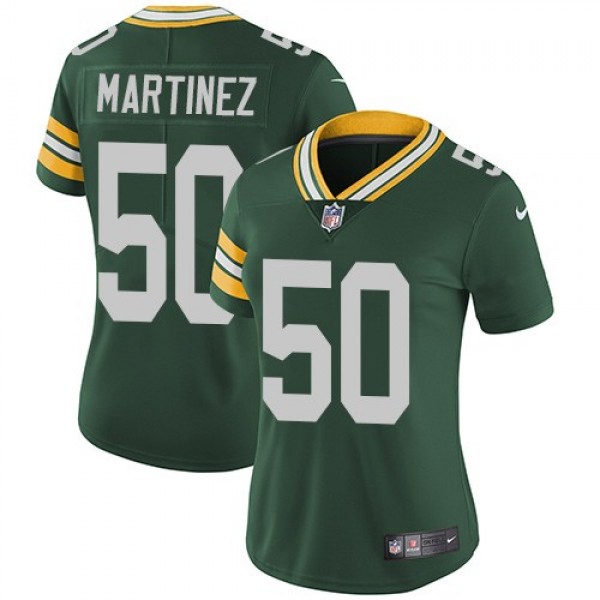 Women's Packers #50 Blake Martinez Green Team Color Stitched NFL Vapor Untouchable Limited Jersey