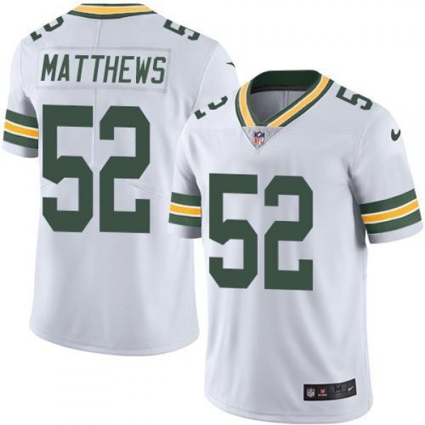 Nike Packers #52 Clay Matthews White Men's Stitched NFL Vapor Untouchable Limited Jersey