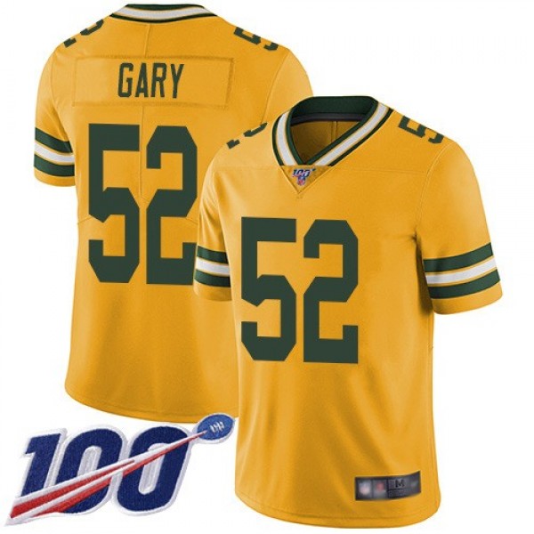 Nike Packers #52 Rashan Gary Yellow Men's Stitched NFL Limited Rush 100th Season Jersey