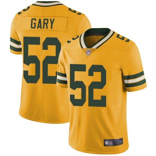 Nike Packers #52 Rashan Gary Yellow Men's Stitched NFL Limited Rush Jersey