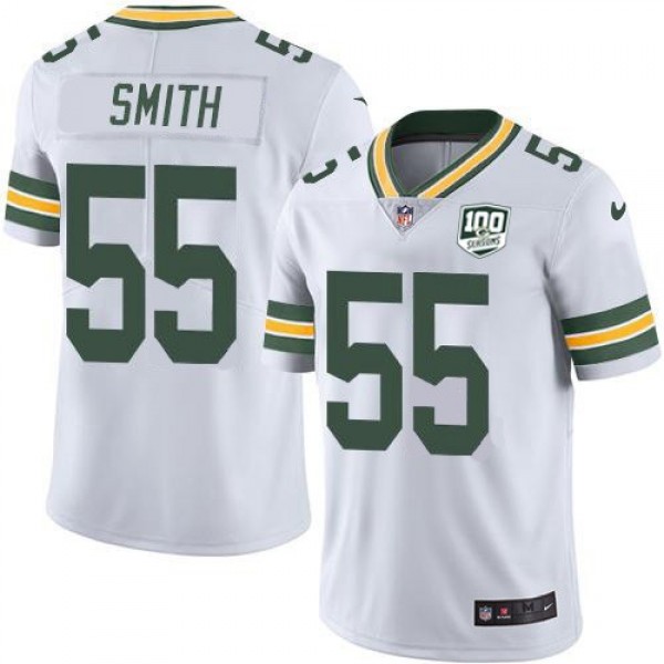 Nike Packers #55 Za'Darius Smith White Men's 100th Season Stitched NFL Vapor Untouchable Limited Jersey