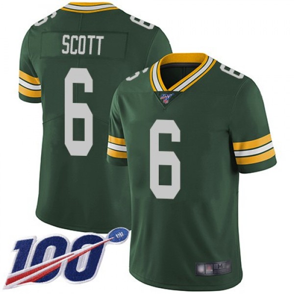 Nike Packers #6 JK Scott Green Team Color Men's Stitched NFL 100th Season Vapor Limited Jersey