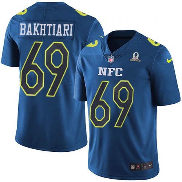 Nike Packers #69 David Bakhtiari Navy Men's Stitched NFL Limited NFC 2017 Pro Bowl Jersey