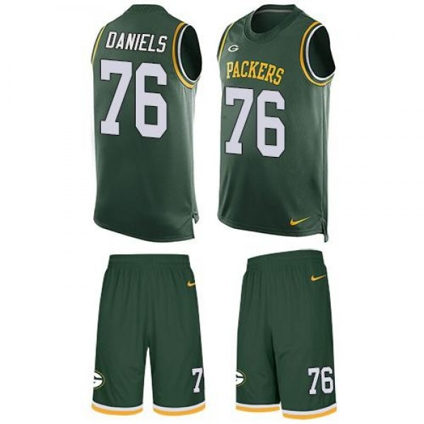 Nike Packers #76 Mike Daniels Green Team Color Men's Stitched NFL Limited Tank Top Suit Jersey