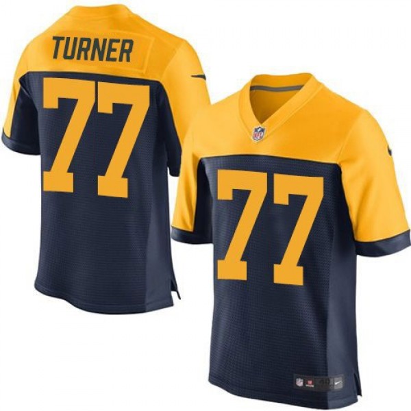 Nike Packers #77 Billy Turner Navy Blue Alternate Men's Stitched NFL New Elite Jersey