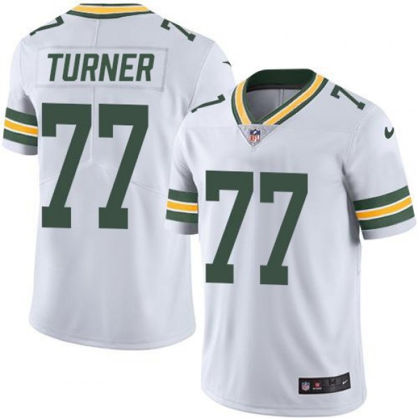 Nike Packers #77 Billy Turner White Men's Stitched NFL Vapor Untouchable Limited Jersey