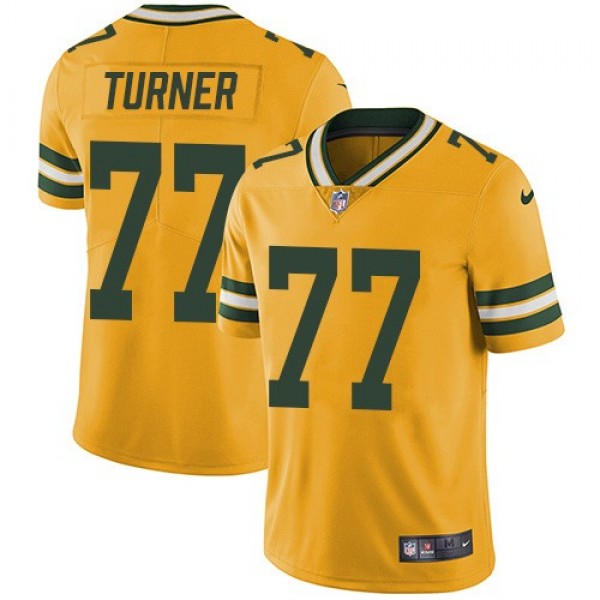 Nike Packers #77 Billy Turner Yellow Men's Stitched NFL Limited Rush Jersey