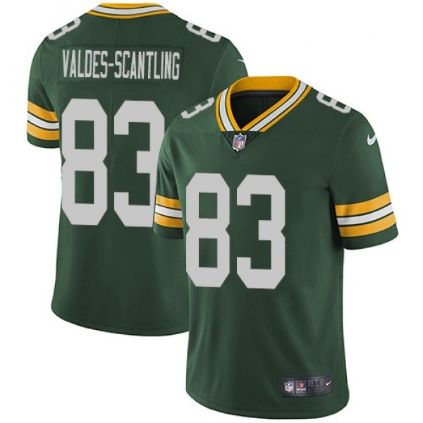 Nike Packers #83 Marquez Valdes-Scantling Green Team Color Men's Stitched NFL Vapor Untouchable Limited Jersey