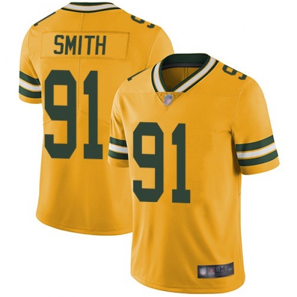 Nike Packers #91 Preston Smith Yellow Men's Stitched NFL Limited Rush Jersey