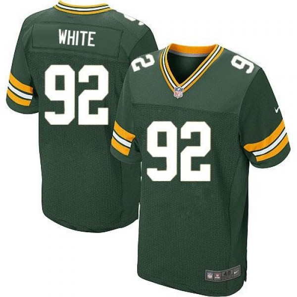 Nike Packers #92 Reggie White Green Team Color Men's Stitched NFL Elite Jersey