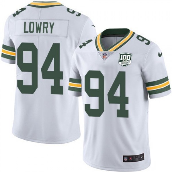 بيبي جوي كرتون Nike Packers #94 Dean Lowry White Men's 100th Season Stitched NFL ... بيبي جوي كرتون