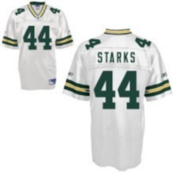 Packers #44 James Starks White Stitched NFL Jersey