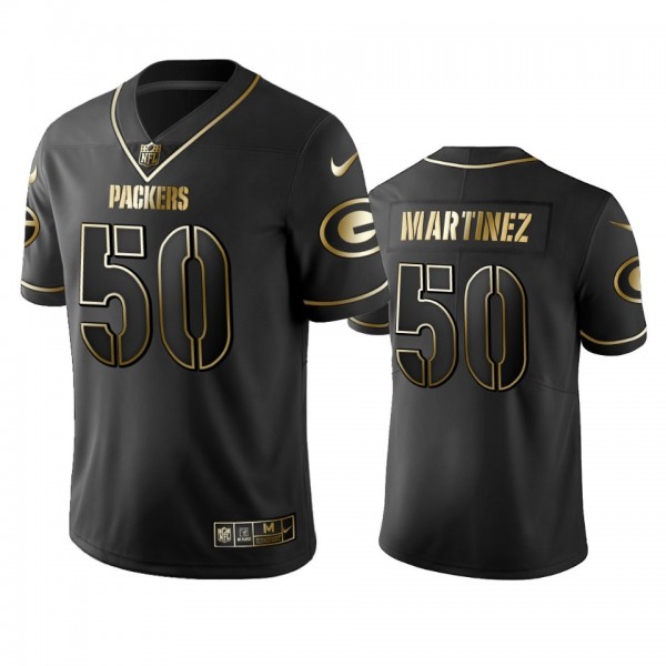 Packers #50 Blake Martinez Men's Stitched NFL Vapor Untouchable Limited Black Golden Jersey