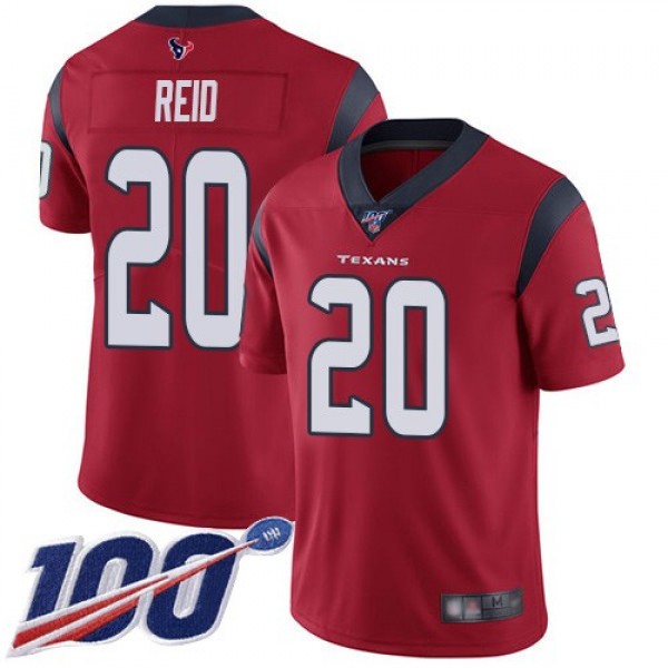 Nike Texans #20 Justin Reid Red Alternate Men's Stitched NFL 100th Season Vapor Limited Jersey