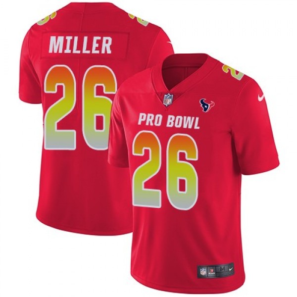 Nike Texans #26 Lamar Miller Red Men's Stitched NFL Limited AFC 2019 Pro Bowl Jersey