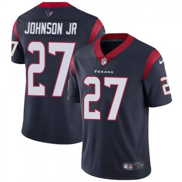 Nike Texans #27 Duke Johnson Jr Navy Blue Team Color Men's Stitched NFL Vapor Untouchable Limited Jersey