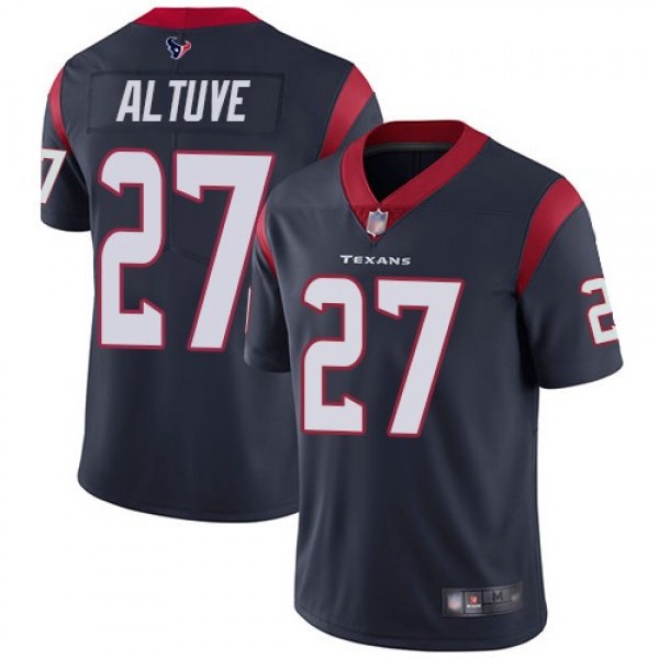 Nike Texans #27 Jose Altuve Navy Blue Team Color Men's Stitched NFL Vapor Untouchable Limited Jersey