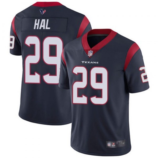 Nike Texans #29 Andre Hal Navy Blue Team Color Men's Stitched NFL Vapor Untouchable Limited Jersey