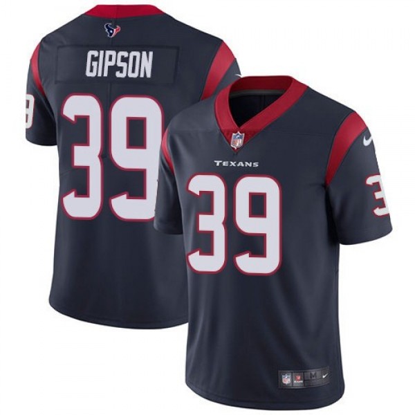 Nike Texans #39 Tashaun Gipson Navy Blue Team Color Men's Stitched NFL Vapor Untouchable Limited Jersey