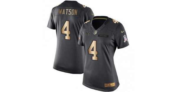 لعبة شكلي اذا Women's Texans #4 Deshaun Watson Black Stitched NFL Limited Gold ... لعبة شكلي اذا