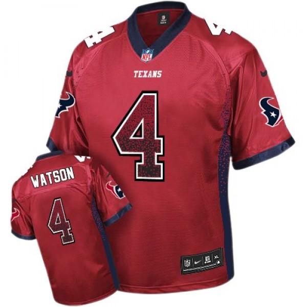 Nike Texans #4 Deshaun Watson Red Alternate Men's Stitched NFL Elite Drift Fashion Jersey