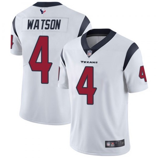 Nike Texans #4 Deshaun Watson White Men's Stitched NFL Vapor Untouchable Limited Jersey