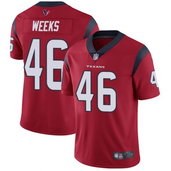 Nike Texans #46 Jon Weeks Red Alternate Men's Stitched NFL Vapor Untouchable Limited Jersey