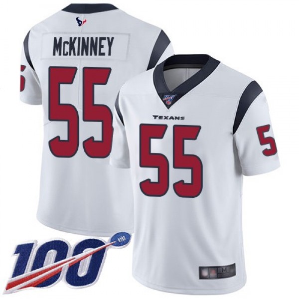 Nike Texans #55 Benardrick McKinney White Men's Stitched NFL 100th Season Vapor Limited Jersey