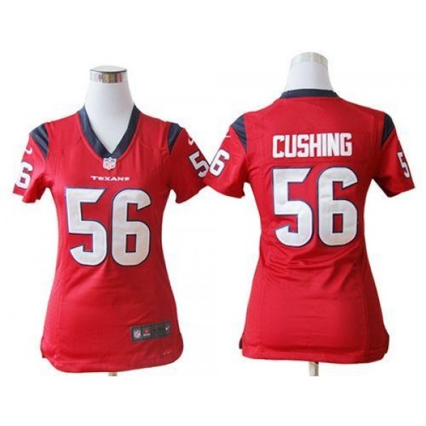 Women's Texans #56 Brian Cushing Red Alternate Stitched NFL Elite Jersey