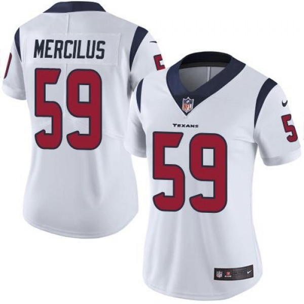 Women's Texans #59 Whitney Mercilus White Stitched NFL Vapor Untouchable Limited Jersey