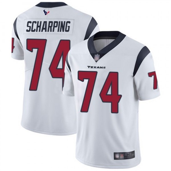 Nike Texans #74 Max Scharping White Men's Stitched NFL Vapor Untouchable Limited Jersey