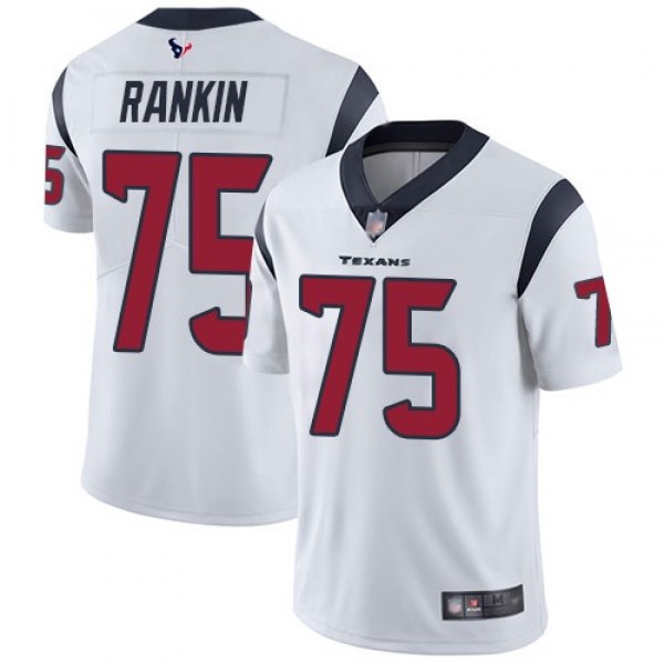 Nike Texans #75 Martinas Rankin White Men's Stitched NFL Vapor Untouchable Limited Jersey