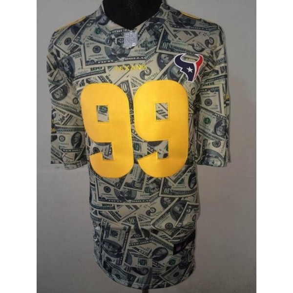 Nike Texans #99 J.J. Watt Dollar Fashion Men's Stitched NFL Elite Jersey