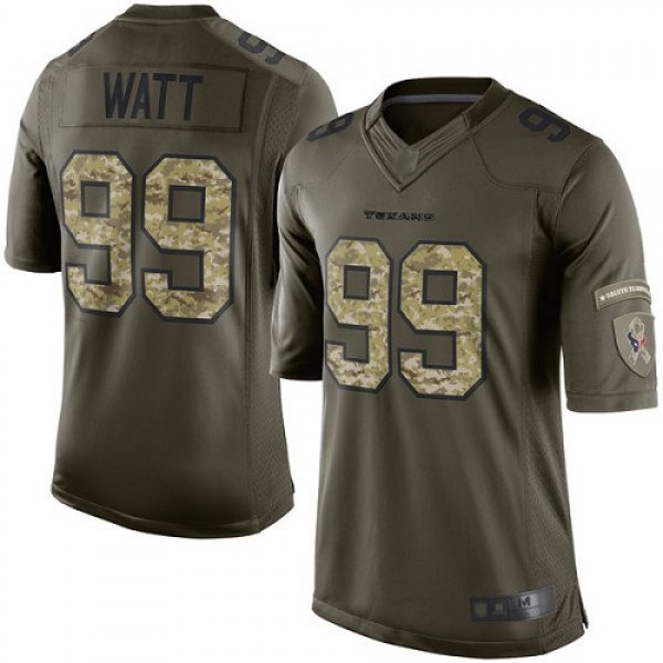 Nike Texans #99 J.J. Watt Green Men's Stitched NFL Limited 2015 Salute to Service Jersey