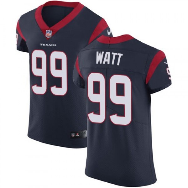 Nike Texans #99 J.J. Watt Navy Blue Team Color Men's Stitched NFL Vapor Untouchable Elite Jersey