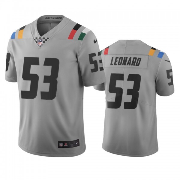 Indianapolis Colts #53 Darius Leonard Gray Vapor Limited City Edition NFL Jersey