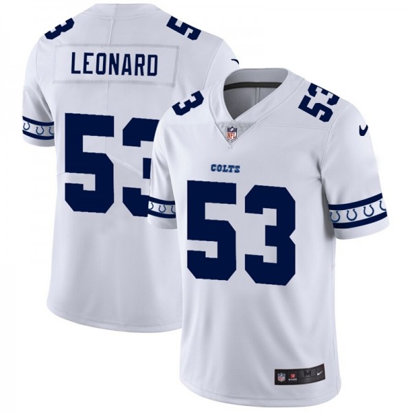 Indianapolis Colts #53 Darius Leonard Nike White Team Logo Vapor Limited NFL Jersey