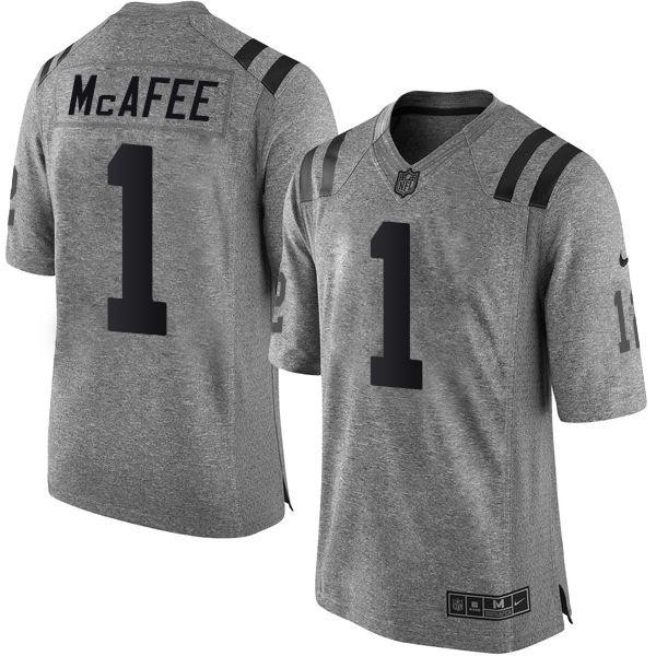 مراية تعتيم Nike Colts #1 Pat McAfee Gray Men's Stitched NFL Limited Gridiron ... مراية تعتيم
